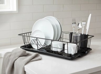 ESCURRIDOR PARA PLATOS RECORD AREZZO NEGRO - 2