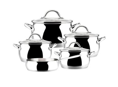 JUEGO DE OLLAS MAGEFESA KUCHEN ACERO 9 PIEZAS