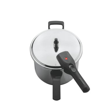 OLLA A PRESIÓN TRAMONTINA BRAVA ACERO INOXIDABLE 6 LT. - 2