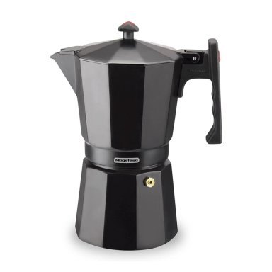 CAFETERA MAGEFESA 300 ML NEGRO ALUMINIO 3 PIEZAS COLOMBIA - 1