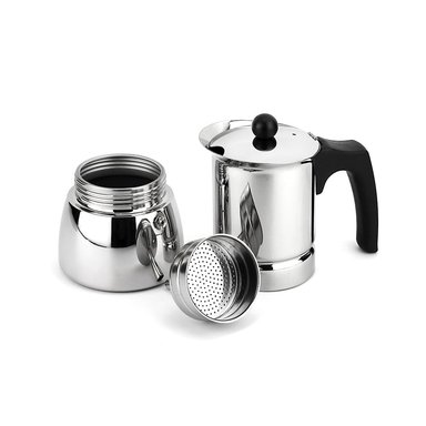 CAFETERA MAGEFESA 300 ML PLATA 3 PIEZAS GENOVA - 4