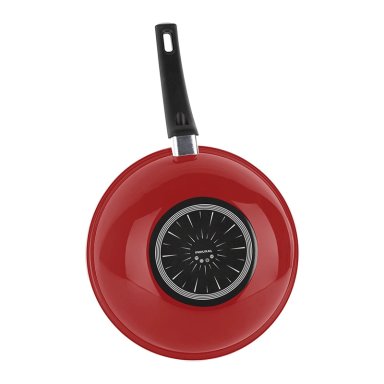 WOK MAGEFESA CORAL ACERO VITRIFICADO ROJO 30 CM - 3