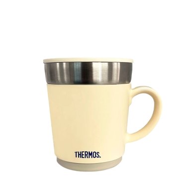 TAZA THERMOS TÉRMICA ACERO BLANCO