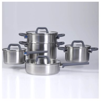 JUEGO DE OLLAS OSTER BEAUFORD PLATA - 2