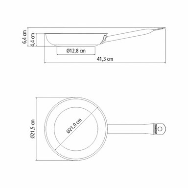 SARTÉN TRAMONTINA PROFESSIONAL ACERO INOXIDABLE PLATEADO - 7
