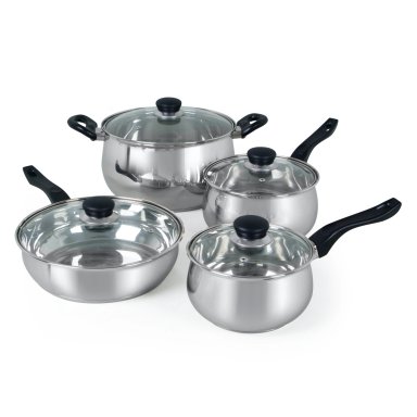 SET DE OLLAS OSTER RAMETTO 8.0 PIEZAS PLATEADO - 2
