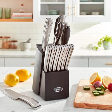 JUEGO DE CUCHILLOS OSTER ACERO INOXIDABLE 14 PIEZAS WELLISFORD PLATEADO - 7