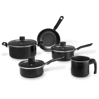 JUEGO DE OLLAS BRINOX EBONY 5.0 PIEZAS NEGRO