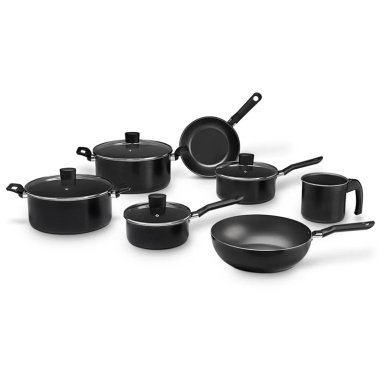 JUEGO DE OLLAS BRINOX EBONY 11.0 PIEZAS NEGRO