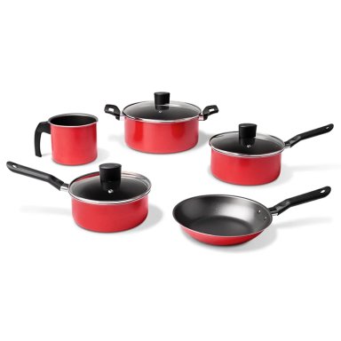 JUEGO DE OLLAS BRINOX GARLIC 5.0 PIEZAS ROJO