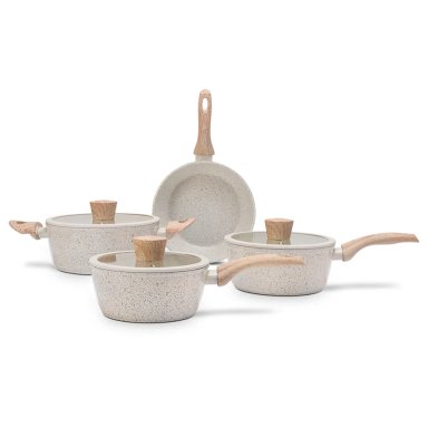 JUEGO DE OLLAS BRINOX SIRIUS 4.0 PIEZAS VAINILLA