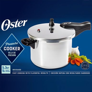 OLLA A PRESIÓN OSTER BRISSAGO BLANCO 5L - 6