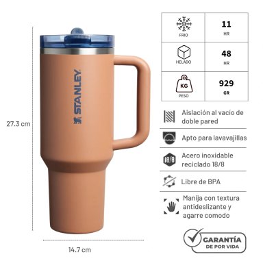 TERMO STANLEY 40OZ QUENCHER PROTOUR TOAST - 3