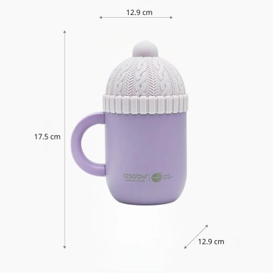 MUG ASOBU HAPPY HAT MORADO - 4