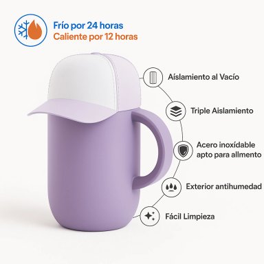 MUG ASOBU HAPPY CAP MORADO - 2