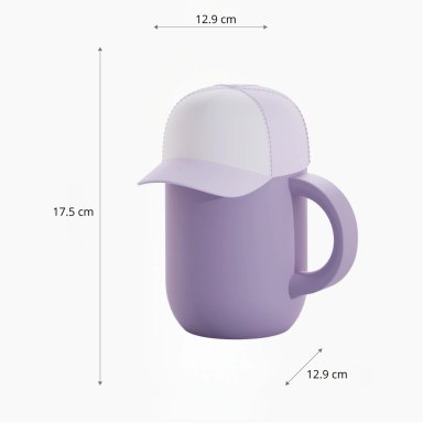 MUG ASOBU HAPPY CAP MORADO - 3