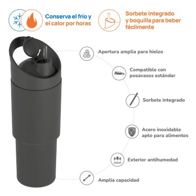 BOTELLA CÓSMICA ASOBU NEGRA - 2