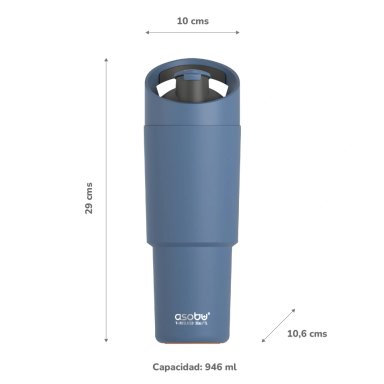 BOTELLA CÓSMICA ASOBU GRIS - 5
