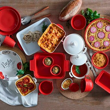 FUENTE DE HORNO RIPLEY HOME PASTA PORCELANA M CON TAPA - 2