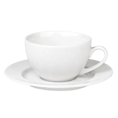 SET TAZAS Y PLATOS RIPLEY HOME PORCELANA 250CC CON RACK - 2