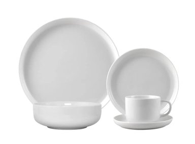 VAJILLA RIPLEY HOME SET ALBA PORCELANA 20 PIEZAS