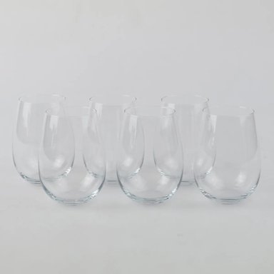 SET 6 COPAS RIPLEY HOME SIN PIE HARMONY VIDRIO TRANSPARENTE 500 ML