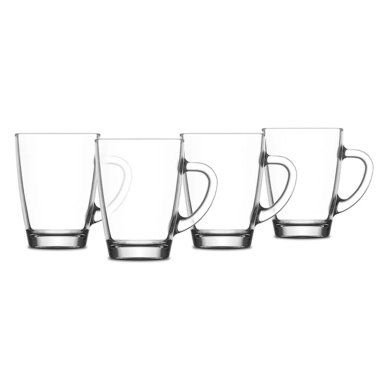 SET 4 MUGS RIPLEY HOME VIDRIO 300 CC