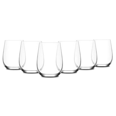 SET 6 COPAS RIPLEY HOME SIN PIE VIDRIO TRANSPARENTE