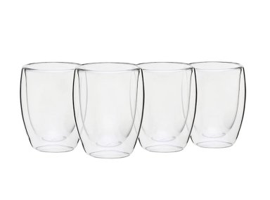 SET 4 VASOS RIPLEY HOME VIDRIO DOBLE PARED VIDRIO MULTICOLOR 350 ML - 2