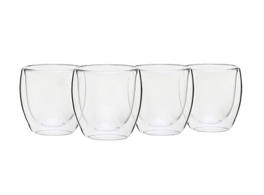 SET 4 VASOS RIPLEY HOME VIDRIO DOBLE PARED VIDRIO MULTICOLOR 100 ML - 2