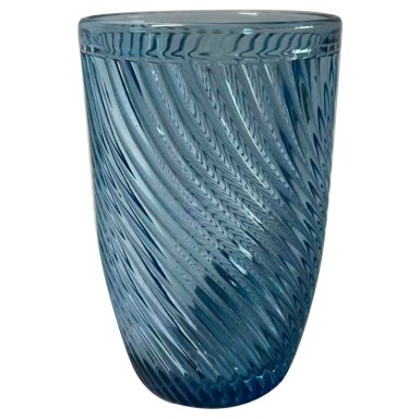 SET 4 VASOS RIPLEY HOME LARGO LINEAS CURVAS AZUL