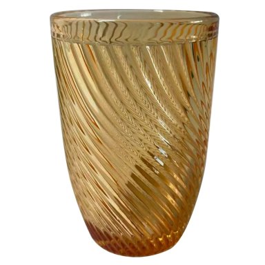 SET 4 VASOS RIPLEY HOME LARGO LINEAS CURVAS AMBAR
