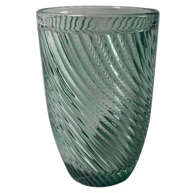 SET 4 VASOS RIPLEY HOME LARGO LINEAS CURVAS VERDE
