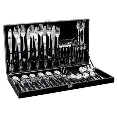 CUBIERTOS RIPLEY HOME SET METAL MALETA ROMA 45 PIEZAS