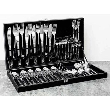 CUBIERTOS RIPLEY HOME SET METAL MALETA ROMA 45 PIEZAS - 2
