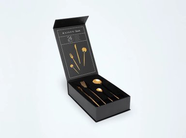 SET CUBIERTOS MAISON LINETT DORADO 24 PIEZAS - 2