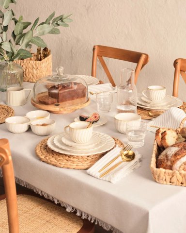 SET CUBIERTOS MAISON LINETT SERVIR DORADO 2 PIEZAS - 4