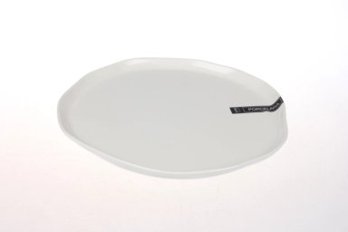 PLATO MAISON LINETT FONDO MALDIVAS IRREGULAR BLANCO ART PORCELANA - 2