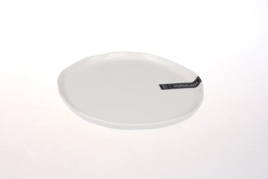 PLATO MAISON LINETT ENTRADA MALDIVAS IRREGULAR BLANCO ART PORCELANA - 2