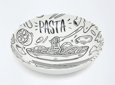 BOWL RIPLEY HOME PASTA B&W PORCELANA MULTICOLOR