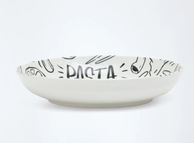 BOWL RIPLEY HOME PASTA B&W PORCELANA MULTICOLOR - 2