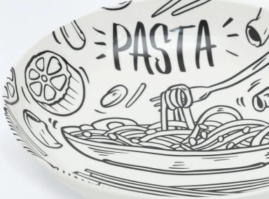 BOWL RIPLEY HOME PASTA B&W PORCELANA MULTICOLOR - 3
