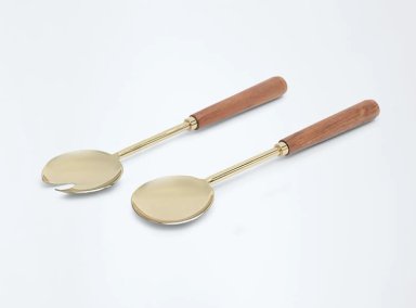 SET CUBIERTOS MAISON LINETT CUB SERVIR MADERA 2 PIEZAS