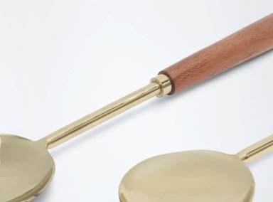 SET CUBIERTOS MAISON LINETT CUB SERVIR MADERA 2 PIEZAS - 2