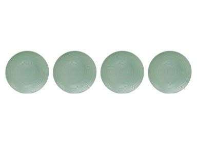 SET 4 VAJILLAS RIPLEY HOME SPIRAL FONDO AQUA