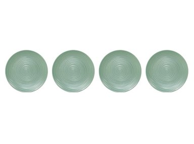 SET X4 PLATO ENTRADA RIPLEY HOME AQUA SPIRAL GRES 20X20 CM