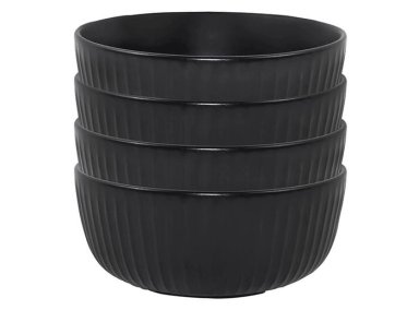SETX4 BOWLS RIPLEY HOME ONYX MATE GRES 15X15 CM