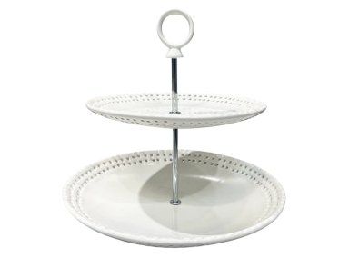 PLATO RIPLEY HOME ANNA 2 PISOS BLANCO