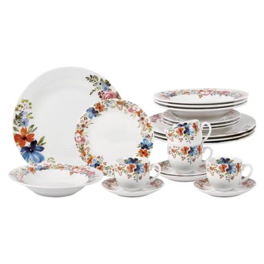 VAJILLA RIPLEY HOME SET PORCELANA 20 PIEZAS