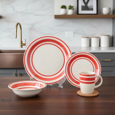 VAJILLA RIPLEY HOME SET STRIPES 16 PIEZAS - 2